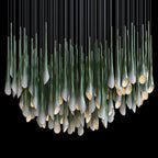 Green Trumpet Cluster Chandelier