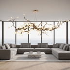 Selenite Crystal Blossom Branching Tree Chandelier by Bling Lighting Studio