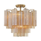 Addis Murano Glass Semi-Flush Ceiling Mount 17''W