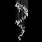 White Petal Drop Chandelier