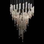 Crystal Tube Rain Chandelier