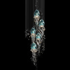 Aqua Jellyfish Chandelier
