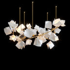 White Petal Cluster Chandelier