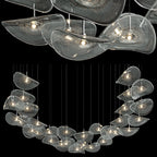 Smoke Glass Manta Cluster Chandelier