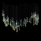 Crystal Drop Rain Chandelier