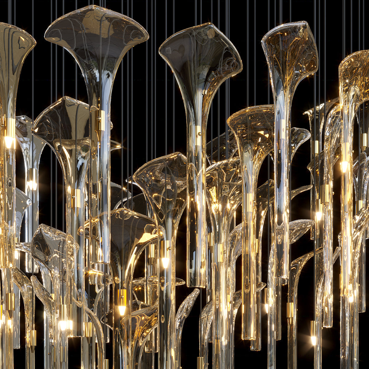 Crystal Calla Reed Chandelier