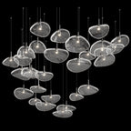 Bubble Glass Pebble Cascade Chandelier