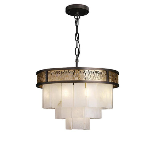 Alabaster Lorry Multi-Layer Classic Chandelier detail view