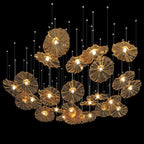 Amber Ruffle Bloom Chandelier