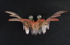 Murano Wall Lamp | 9 Pink Palmette Glass | Set of 2