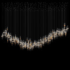 Crystal Icicle Saucer Chandelier