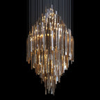 Crystal Ribbon Waterfall Chandelier