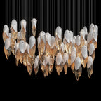 White Shell Cascade Chandelier