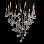 Crystal Scroll Cascade Chandelier