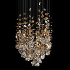 Crystal Leaf Scatter Chandelier