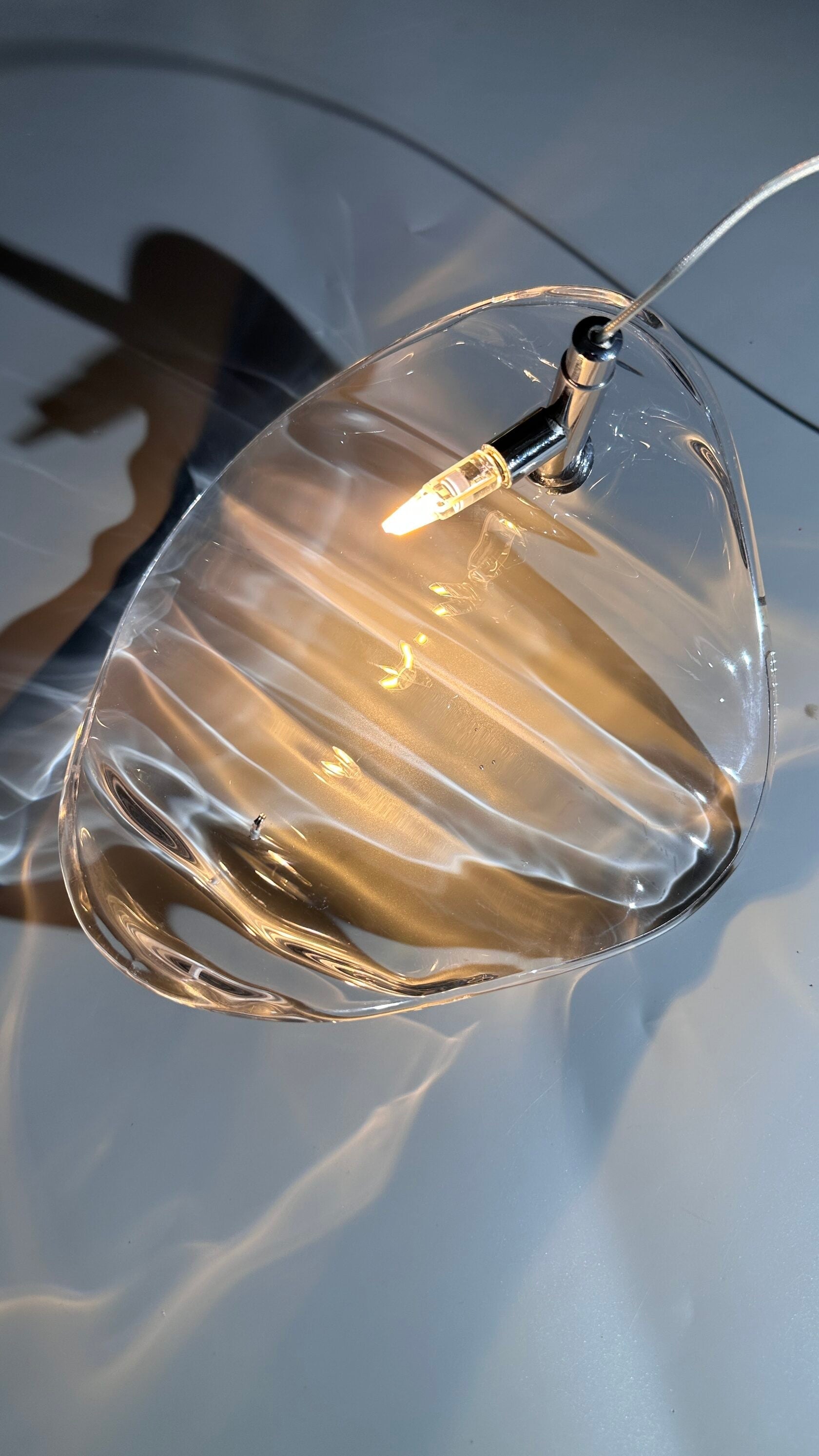 Smoke Manta Cluster Chandelier