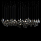 Amber Block Cascade Chandelier