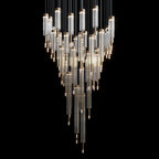 Crystal Tube Rain Chandelier