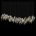 White Calla Bloom Chandelier