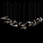 Crystal Heron Flight Chandelier