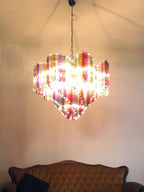 Murano Chandelier – 200 prisms – Multicolored