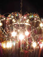 Murano Chandelier – 200 prisms – Multicolored