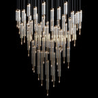 Crystal Tube Rain Chandelier