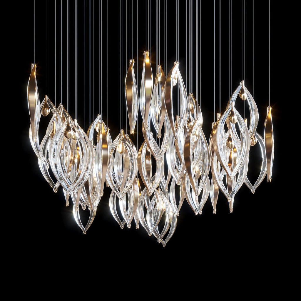 Crystal Petal Pod Chandelier