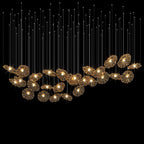 Amber Ruffle Bloom Chandelier