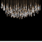 Crystal Flame Rain Chandelier
