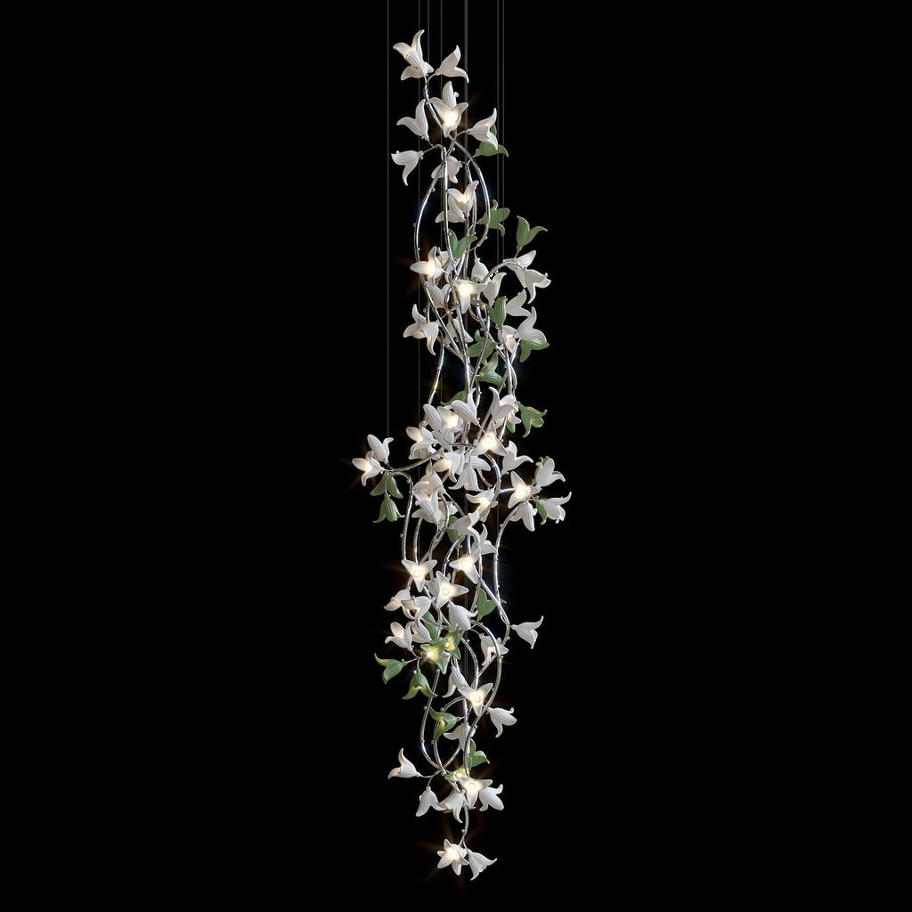 Violet Bell Vine Chandelier