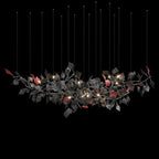 White Leaf Branch Chandelier