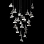 Crystal Fringe Cone Chandelier