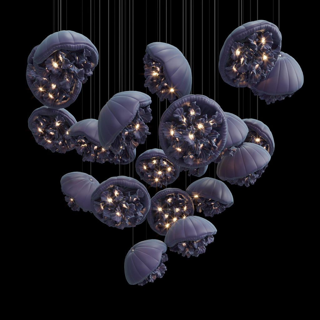 Violet Jelly Bloom Chandelier