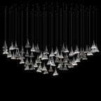 Crystal Fringe Cone Chandelier