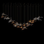 Glass Swallow Flight Chandelier
