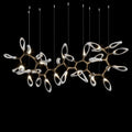White Orbital Branch Chandelier