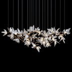 White Orchid Garland Chandelier