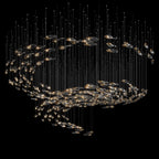 Smoke Glass Current Chandelier