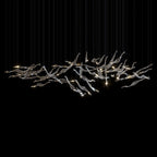 Blush Ribbon Wave Chandelier