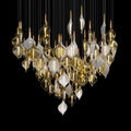 Gold Petal Cluster Chandelier