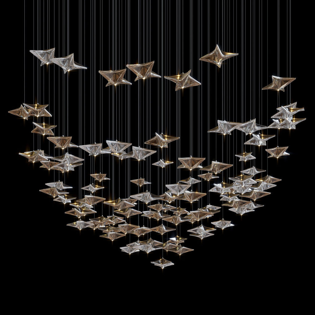 Crystal Arrow Rain Chandelier