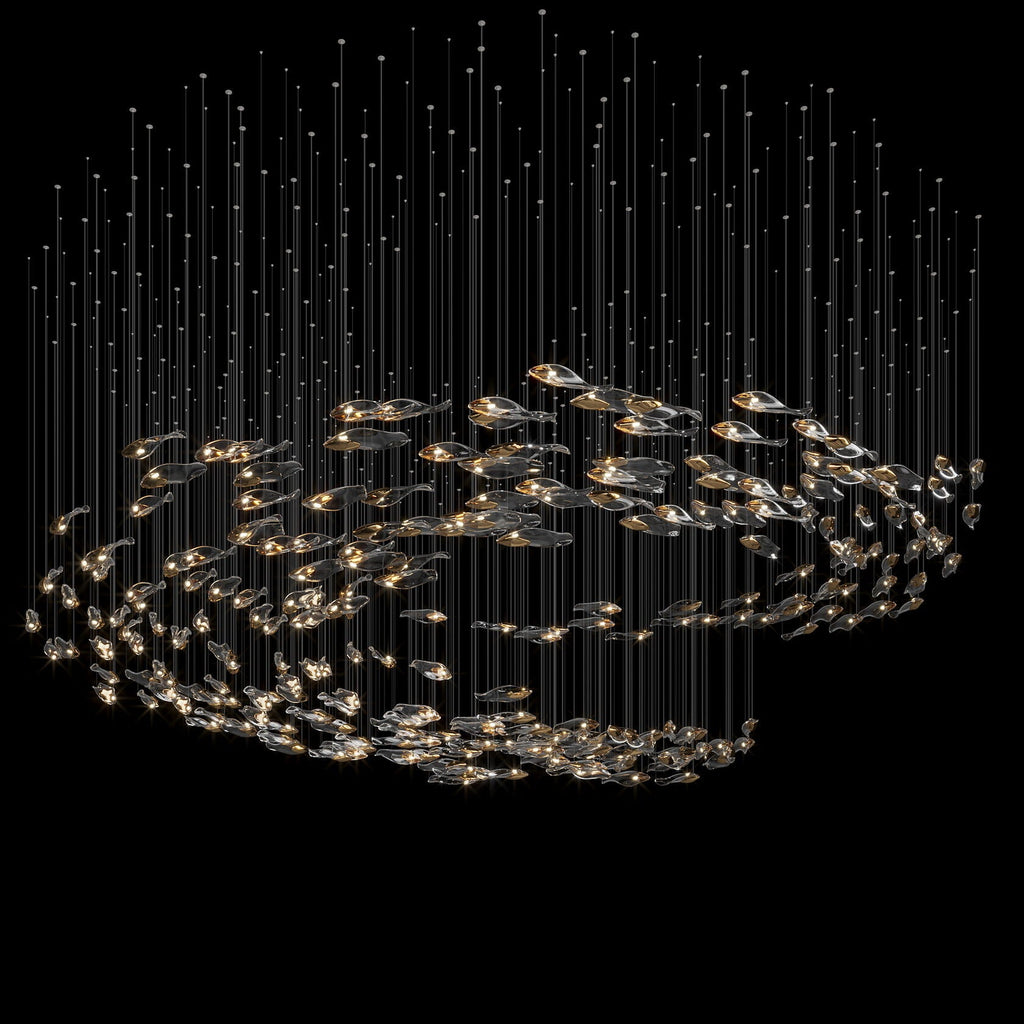 Smoke Glass Current Chandelier