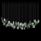 Green Halo Drop Chandelier