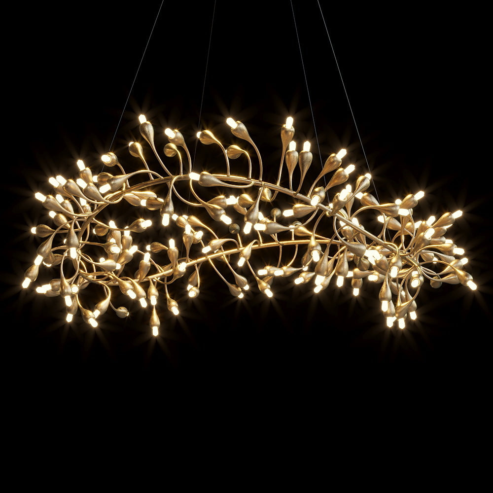 Gold Olive Vine Chandelier