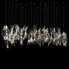 Crystal Twist Panel Chandelier