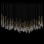 Crystal Raindrop Reed Chandelier