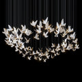 White Butterfly Flight Chandelier