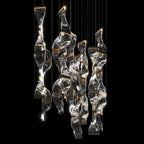 Crystal Twist Panel Chandelier