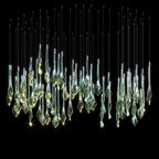 Crystal Drop Rain Chandelier